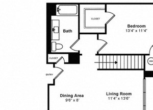 Bishop Penthouse Floorplan at Windsor at Liberty House